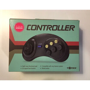 Tomee Controller For Sega Genesis System - 6 Digital Face Buttons / Mode Button